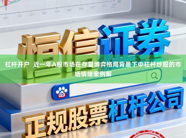 杠杆开户  近一年A股市场在存量博弈格局背景下中杠杆炒股的市场情绪案例解
